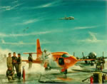 "Fueling the Orange Beast" - Henry Godines - X-1 Rocket Chuck Yeager Art